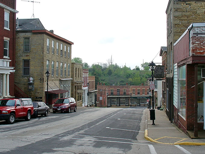 History with a side of pasty! Mineral Point's High Street is a time capsule of Cornish heritage, served with a dollop of Midwest charm.