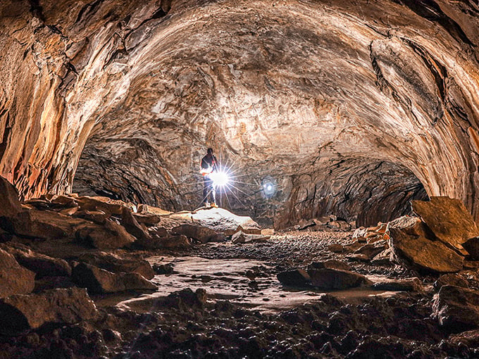 Choose your own adventure, cave edition! Left for more rocks, right for... well, more rocks. But hey, it's the journey that counts, right?