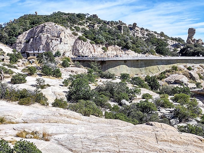 Who needs a stairway to heaven when you've got this bridge? Mount Lemmon's rocky grandeur is Mother Nature's way of showing off her best work.