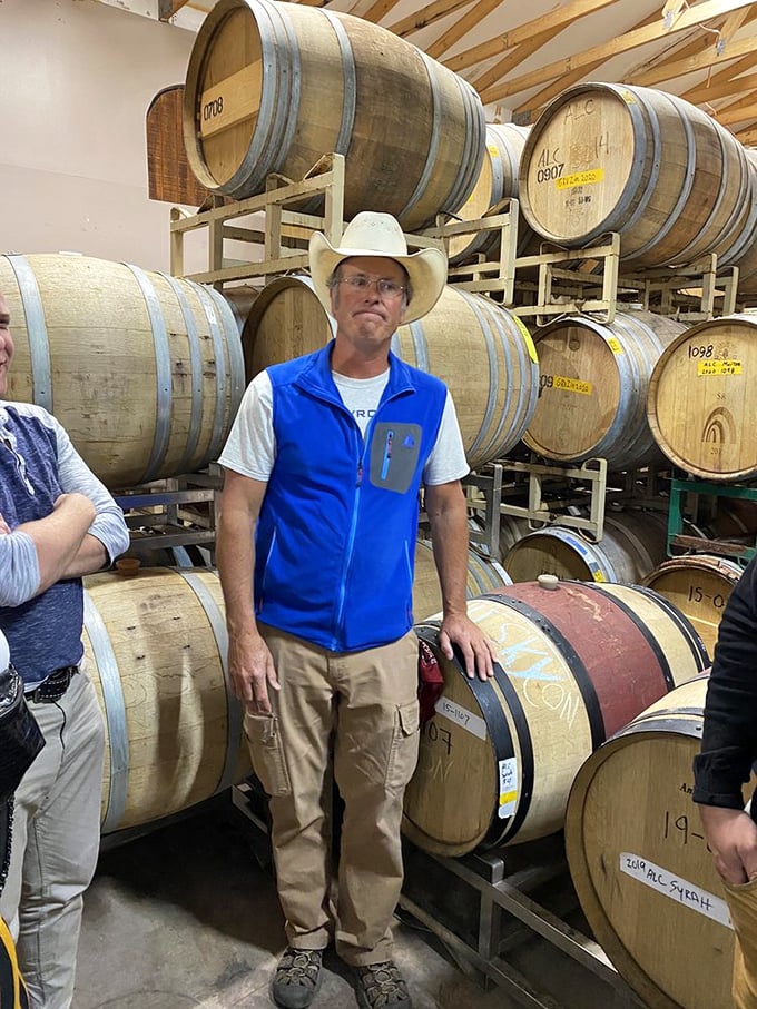 Meet the wizard behind the wine curtain. This friendly face in the barrel room is ready to share the magic of turning grapes into liquid happiness.