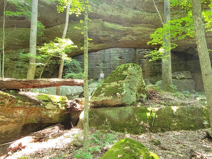 Mother Nature's art gallery on display. This rock formation looks like it was sculpted by Michelangelo himself – if he'd had a few million years.