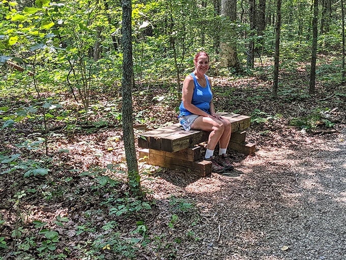 The best seat in the house? It's wherever you plant yourself in this green cathedral. Take a load off and soak it all in.