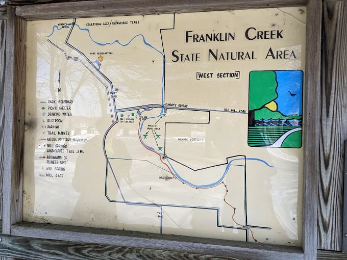 "X marks the spot! This trail map is your treasure map to Franklin Creek's hidden gems. Time to channel your inner explorer!"