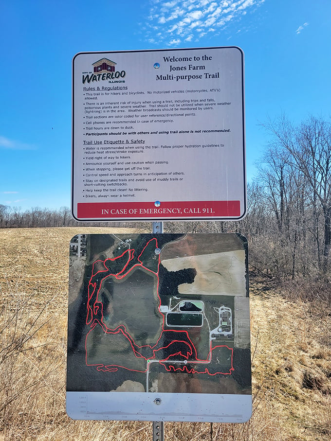 The Jones Farm Trail: where nature and recreation join forces. It's like a choose-your-own-adventure book, but with more fresh air and less page-turning.