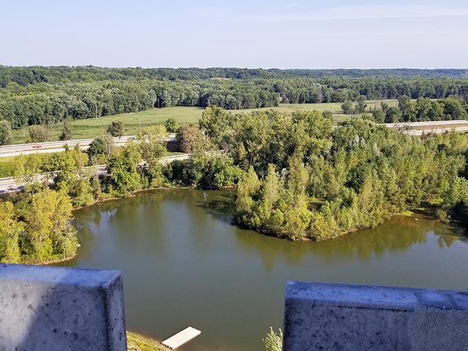 A view fit for a king (or queen)! From up here, you can plot world domination... or just enjoy your morning coffee in majestic peace.