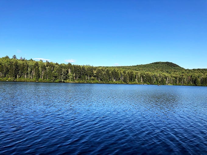 Liquid serenity: A lake so still, you'd think it was auditioning for a role in a meditation video.