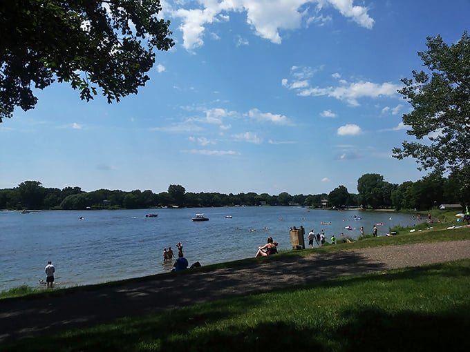 Beach day bingo: sunbathers, splashers, and that one guy who forgot his sunscreen. We've got a full house!