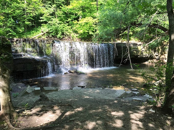 Water you waiting for? This serene cascade is nature's own meditation app, guaranteed to wash away your stress (and maybe your hat).