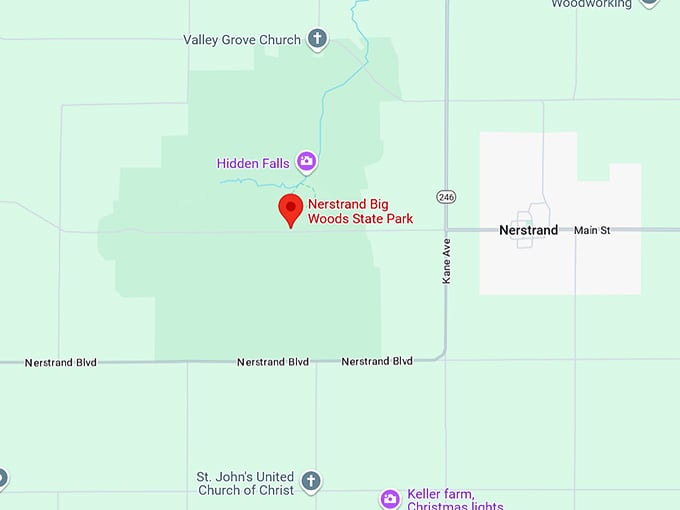 16. nerstrand big woods state park map