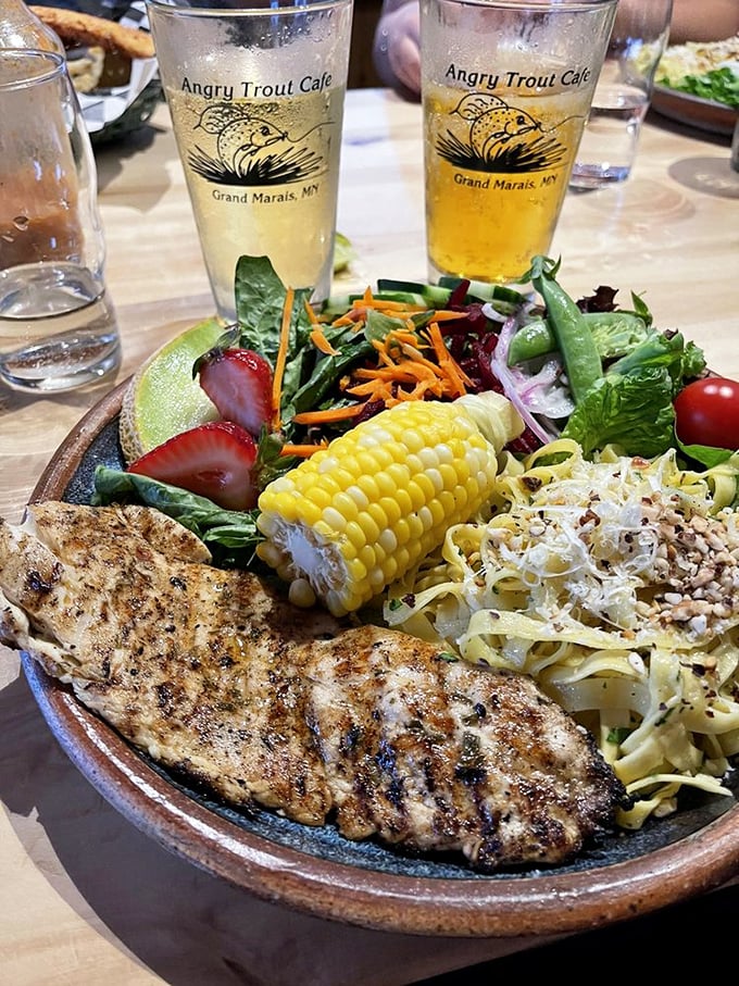 Grilled whitefish so fresh, it might just swim off your plate. Don't worry, we won't let it escape!