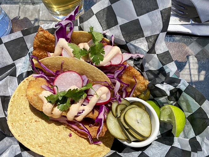 Taco 'bout a flavor explosion! These fish tacos are swimming with zesty goodness.