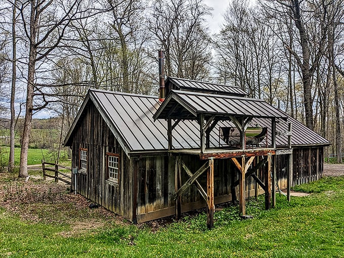 Rustic chic at its finest! This log cabin could give any HGTV show a run for its money – it's like "Fixer Upper" met "Little House on the Prairie."