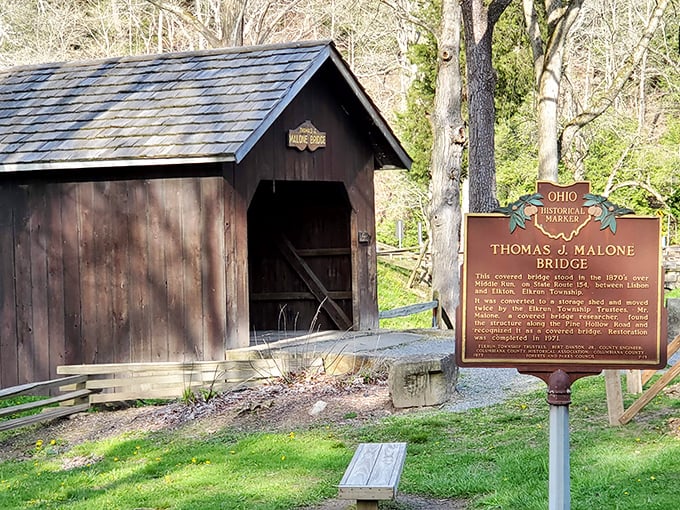 Bridging the gap between past and present, the Thomas Malone Bridge stands as a charming reminder of simpler times. No tolls, just trolls... kidding!