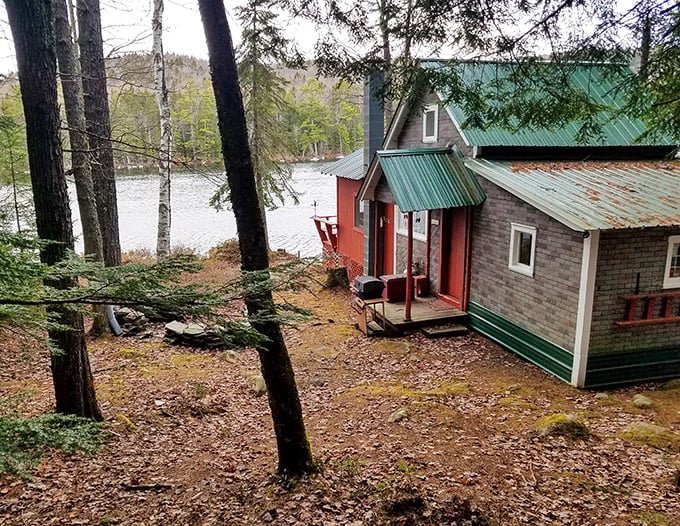 Lakeside luxury, Vermont-style! This charming cabin proves you don't need room service when you've got Mother Nature as your concierge.