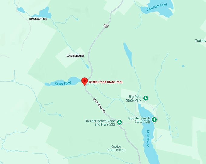 16. kettle pond state park map