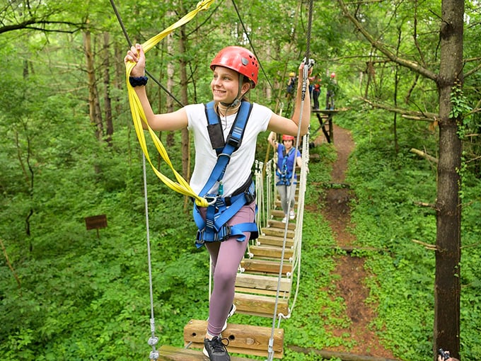 Indiana Jones, eat your heart out! This sky bridge offers a thrilling journey through the canopy. Just don't look down... or do, if you're into that sort of thing.