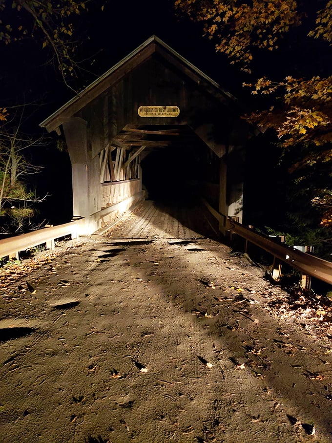 Who needs haunted houses when you've got Emily's Bridge after dark? Ghostbusters, your services might be required!