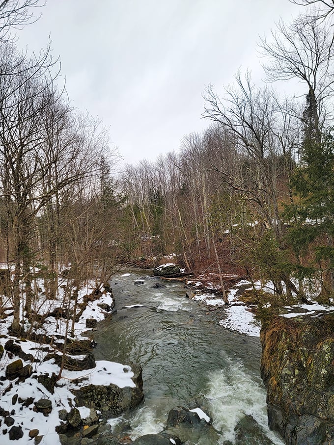 Forget the polar bear plunge - this frosty scene will give you all the winter chills without the hypothermia.