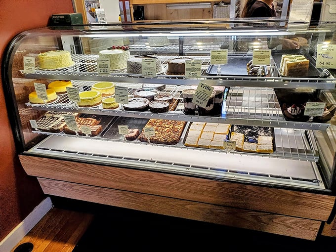 Layer upon layer of sweet temptation, with cheesecakes and chocolate delights that make choosing just one nearly impossible. Photo credit: Exit8 Jake (Exit8Eats)