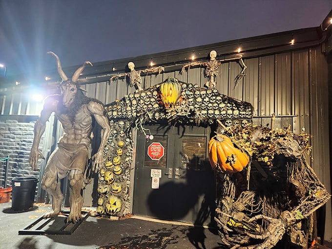 Welcome to skull central! This entrance is like Halloween's greatest hits album, with a side of "I might need new pants." Photo credit: Martin Jimenez