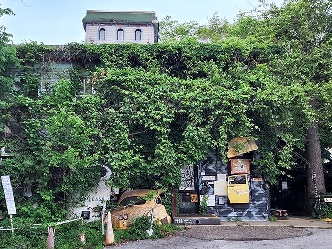 Overgrown and overblown, this Victorian oddity is what happens when the Addams Family decides to open a B&B. Photo credit: The Scare Factor