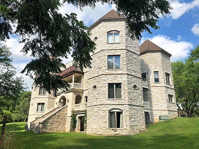 Rapunzel, Rapunzel, let down your... wait, wrong fairytale. But Wisteria Castle could star in its own storybook!