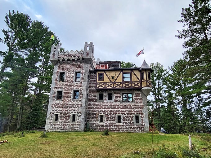 Kelley Castle: A medieval mirage in the Northwoods. It's like a lumberjack decided to build Camelot.