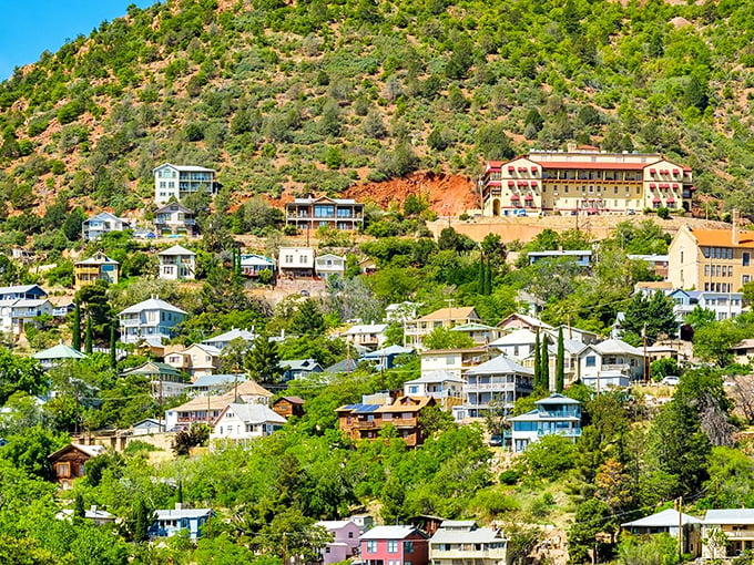 Jerome: Perched on a hill like a cat that climbed too high, this quirky town refuses to come down from its artistic high.