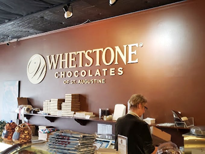 Smooth operators at work! Whetstone's chocolate wizards craft confections smoother than a Barry White love song.