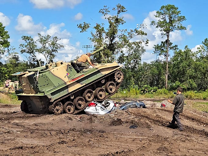 Forget therapy – sometimes you just need to drive a tank over a car. Tank America: turning road rage into pure joy since... well, recently.