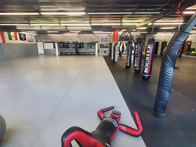 Punch, kick, and sweat your way to fitness at Combat Club. It's like a dance class, if the dance was called "Don't Touch Me" and set to the rhythm of grunts.