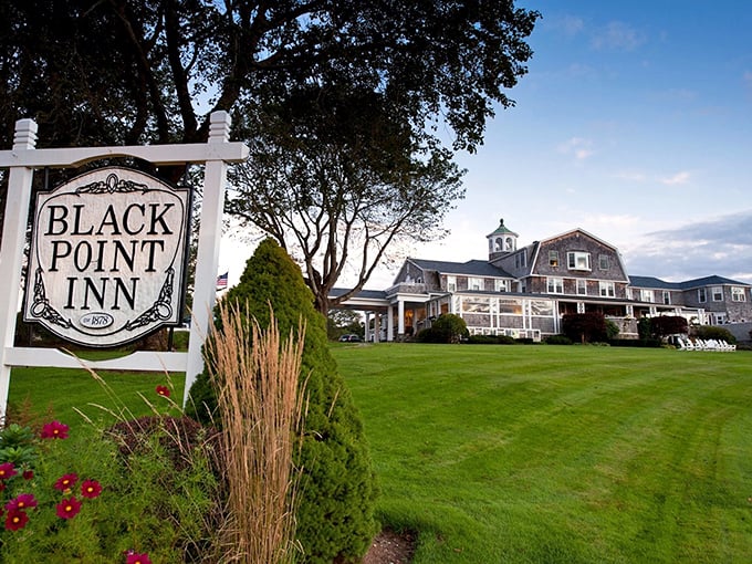 Black Point Inn: Where Gatsby meets Maine hospitality. The wraparound porch is so inviting, you might forget to actually explore Scarborough!