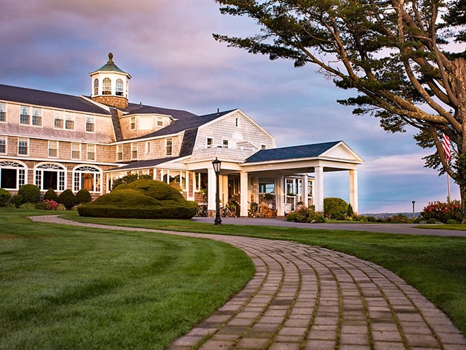 Sunset at Black Point Inn: Nature's own light show, best enjoyed with a cocktail and your best "old sport" impression.