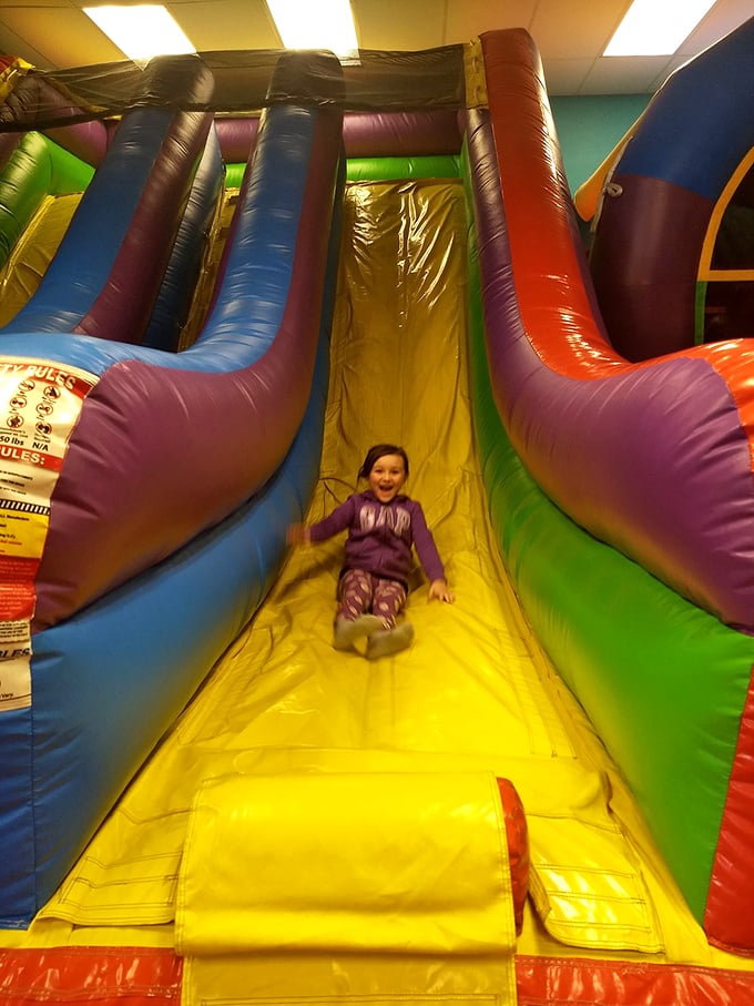 Game on, gravity off! This neon-lit playground's got more bounce than your grandma's Jell-O and twice the fun.