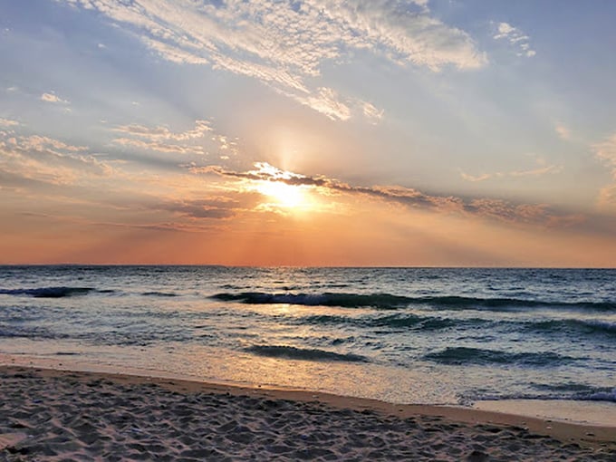 Take a walk on the quiet side. This untouched beach is perfect for contemplating life's big questions.