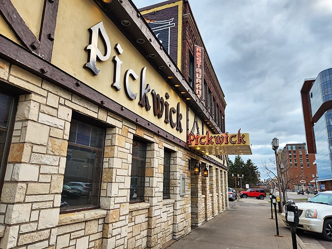 Pickwick Restaurant & Pub: Where Duluth's history meets your hunger. This stone facade has seen more satisfied diners than Lake Superior has waves.