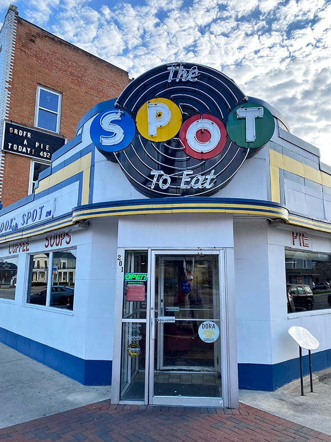 Circular logic: Great diners come in round packages. The Spot's art deco curves house comfort food that defies the laws of physics.