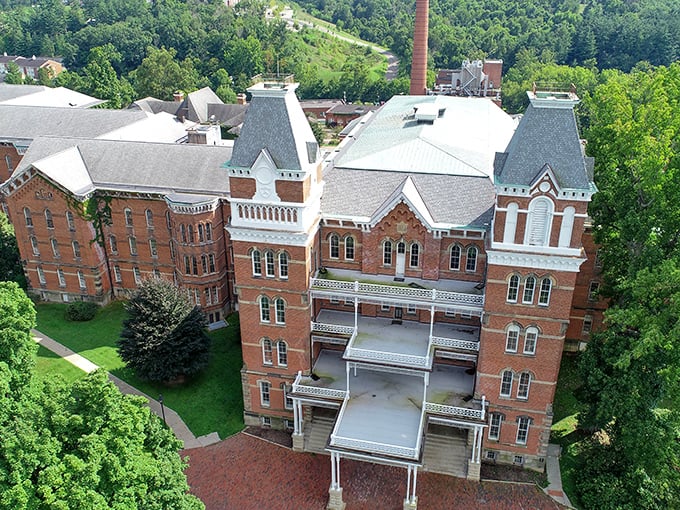 Scholarly spirits abound! This former asylum proves that higher education can be a truly haunting experience.