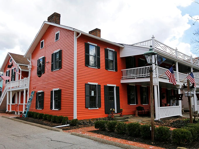 Sleep tight, don't let the ghosts bite! This cheery inn might have you checking under the bed... and in the closet.