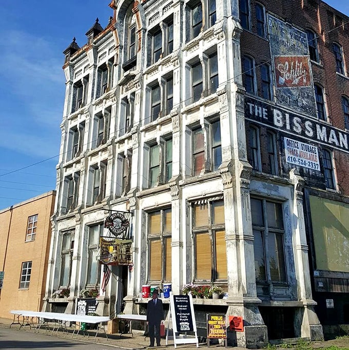 Grocery shopping gets ghostly! The Bissman Building serves up spirits of a different kind these days.