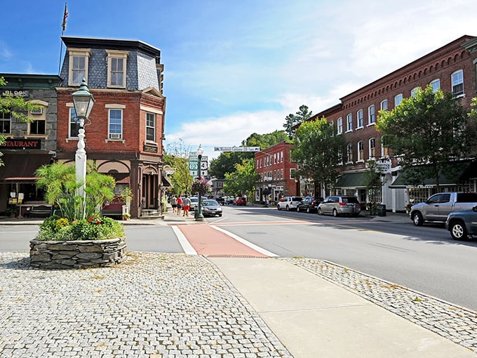 Woodstock's picture-perfect streets: Where every corner looks like a postcard waiting to be sent.