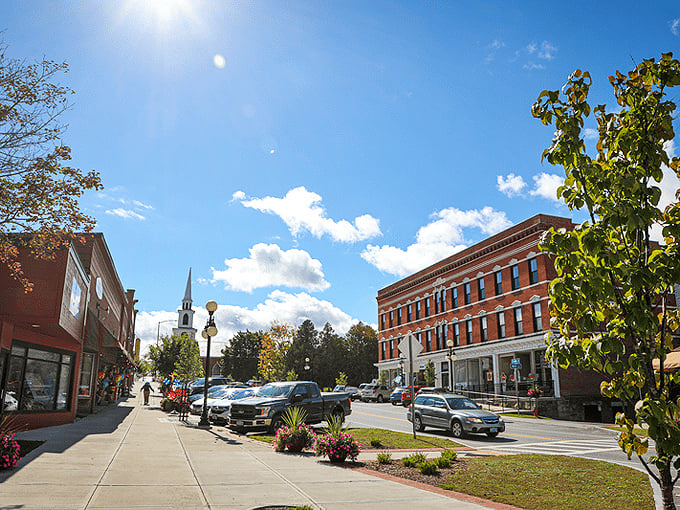 Brandon's Main Street: A canvas of New England charm, painted with strokes of local flavor and creativity.