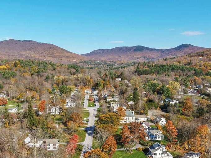 Dorset's town center: A slice of Vermont so perfect, it looks like it was carved from the same marble as its sidewalks.