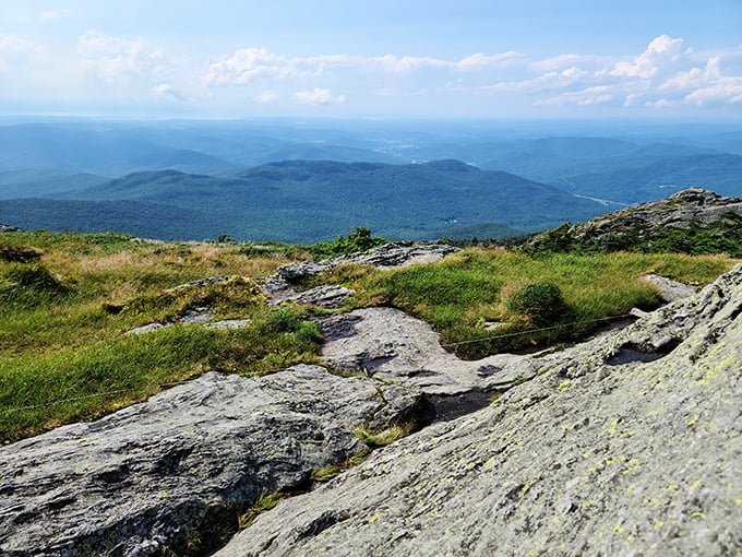 On top of the world: Camel's Hump's summit rewards hikers with panoramic views that'll make your heart soar and your Instagram followers jealous.