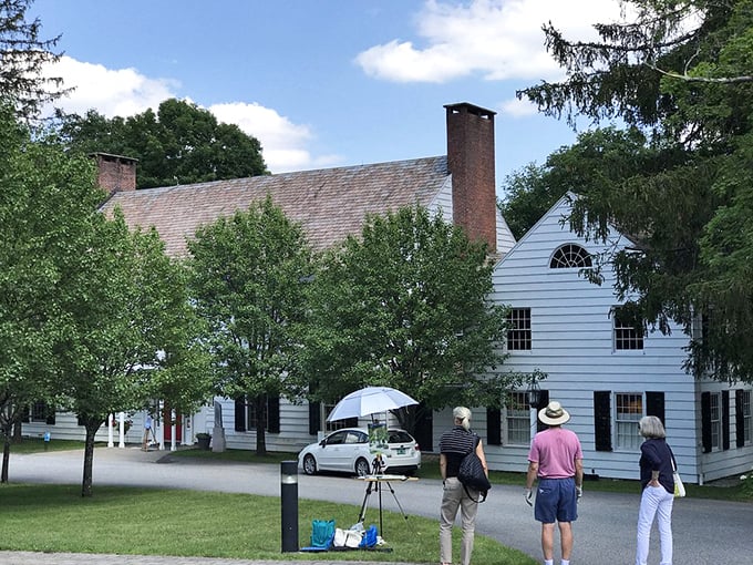 Art al fresco: Southern Vermont Arts Center's sculpture garden. It's like a game of hide-and-seek, but with masterpieces.