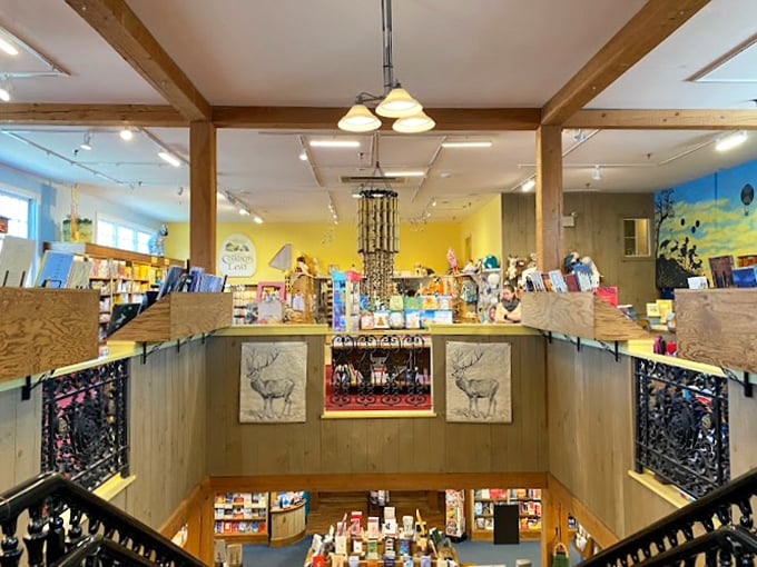 Inside Northshire Bookstore: Where bibliophiles go to heaven. It's like Willy Wonka's factory, but replace chocolate with books.