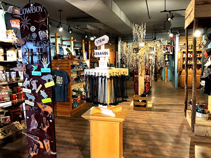 Cowboy couture, anyone? This gift shop's got more Western swag than a rodeo queen's closet – yeehaw for souvenirs!