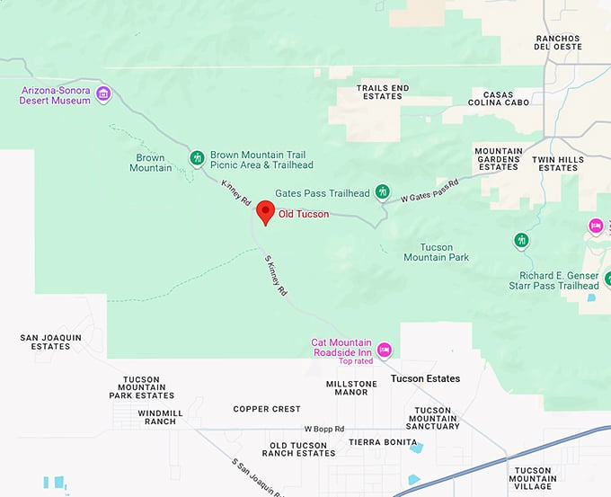 16. old tucson map