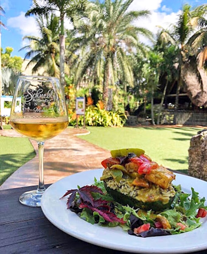 Tropical feast for the senses. When your salad looks like a work of art, you know you're in for a culinary masterpiece.