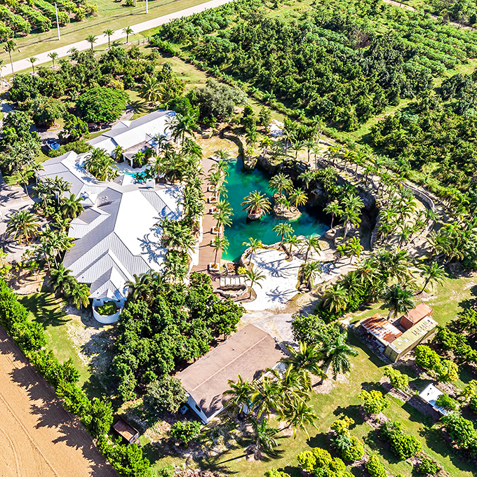 Bird's eye view of bliss. From up here, it's clear that someone spilled a little piece of paradise right in the heart of Florida.